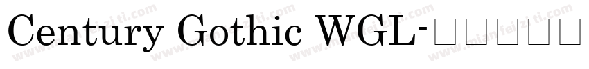 Century Gothic WGL字体转换